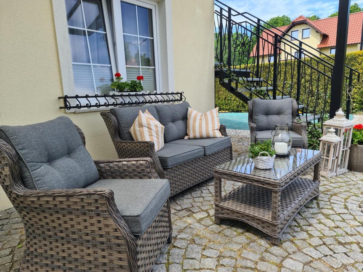 Apartamenty "La Villa" Z Klimatyzacja, Ogrodem, Parkingiem, Blisko Centrum Kudowa-Zdrój Eksteriør bilde